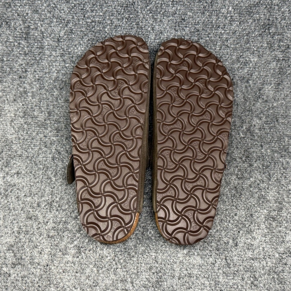 Birkenstock Boston Clogs Women's 7 Brown Suede Soft Footbed Slip On Sandal Shoes - Picture 13 of 14